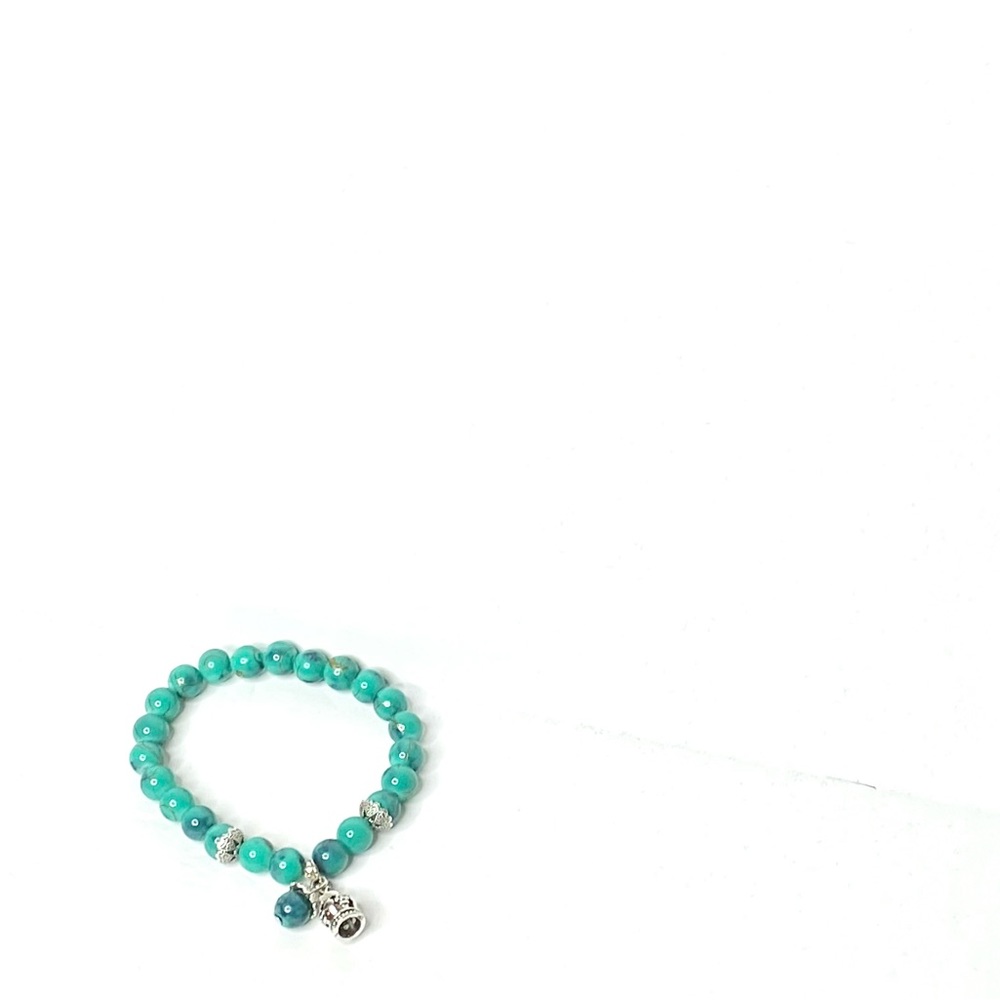 Green Crown Charm Bracelet
